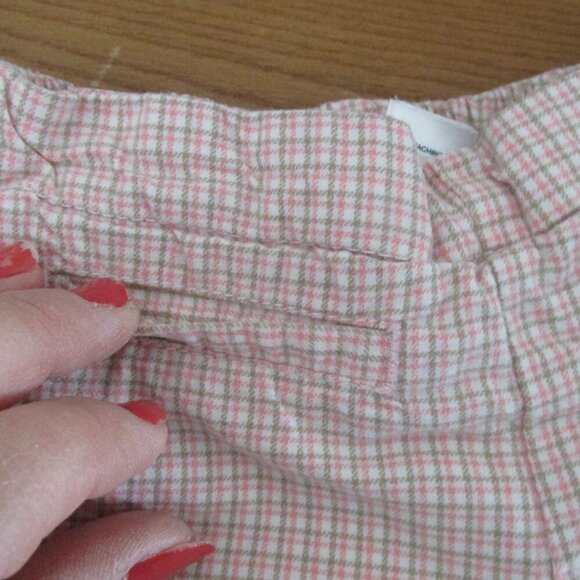 Baby Gap Pull On Pants Girls Size 3-6M Pink‎ Brown Plaid Elastic Jogger Bottoms - Picture 3 of 6